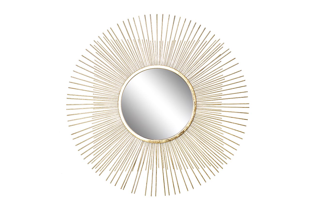 Зеркало декоративное золотое 70,5х70,5х1,9 см, центр.диам.28 см Garda Decor 37SM-0734-R фото