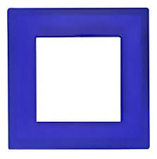 37801072 Рамка F37 Синее стекло 1-постовая Fontini фото