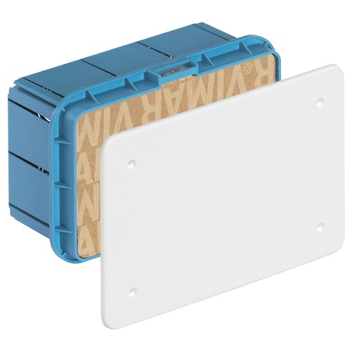 V70004 Встраиваемая распределительная коробка Vimar Arke  для каменных стен С белой крышкой, крышкой для защиты от растворов и крепежными винтами фото
