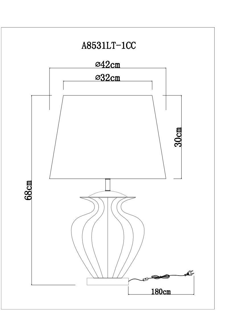 Интерьерная настольная лампа Sheldon A8531LT-1CC Arte Lamp фото