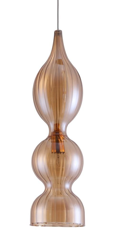 Подвесной светильник Crystal Lux Iris SP1 B Amber фото