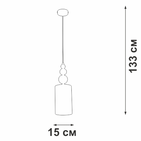 Подвесной светильник V2995-1/1S Vitaluce фото