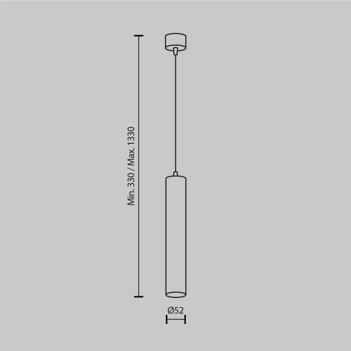 Подвесной светильник Focus LED P072PL-L12B3K-1 Maytoni фото