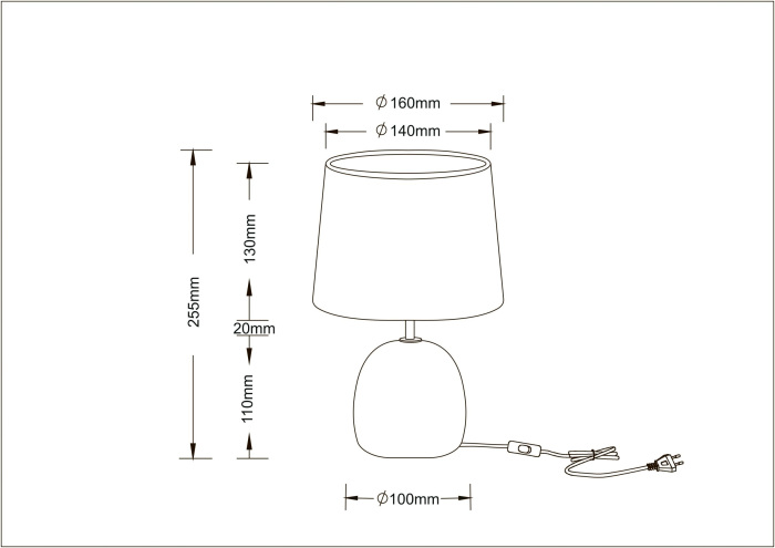 Интерьерная настольная лампа Titawin A5022LT-1GY Arte Lamp фото