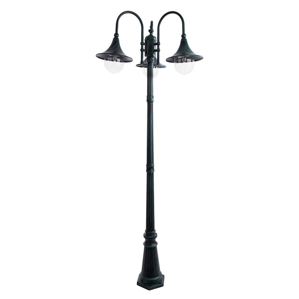 Садово-парковый светильник Arte Lamp Malaga A1086PA-3BG фото