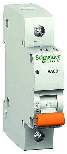 11205 Автоматический выключатель ва63 1п 25A C 4,5 ка, болгария/италия , Schneider Electric фото