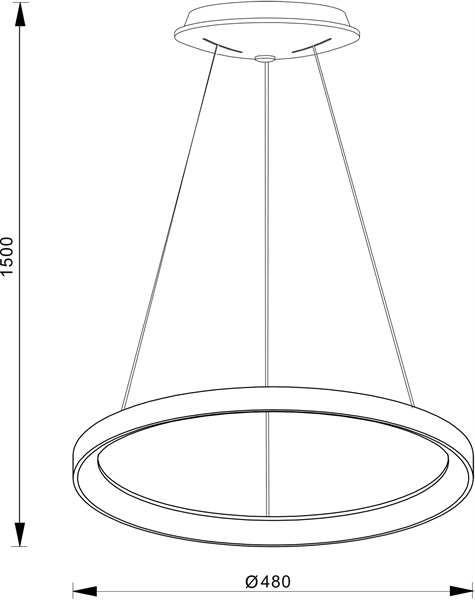 Подвесной светильник Deko-Light Merope 480мм 342154 фото