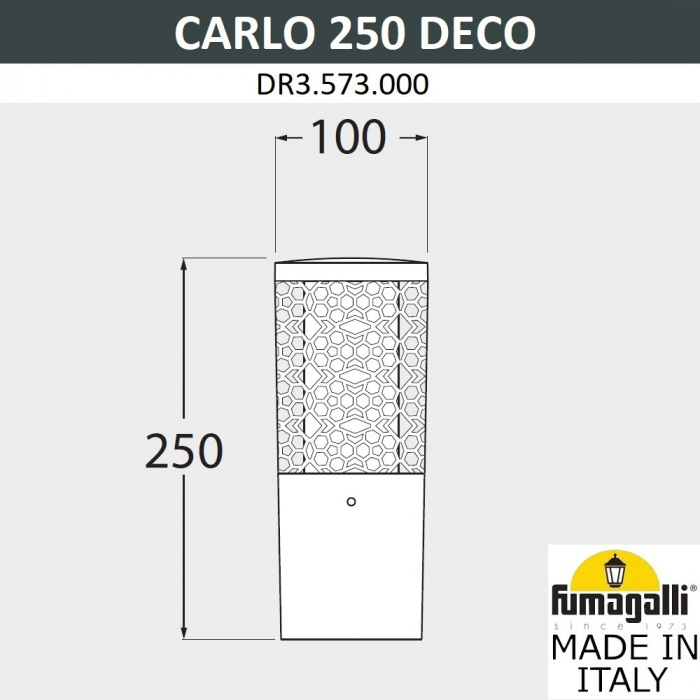 Наземный светильник Carlo Deco DR3.573.000.LXU1L Fumagalli фото