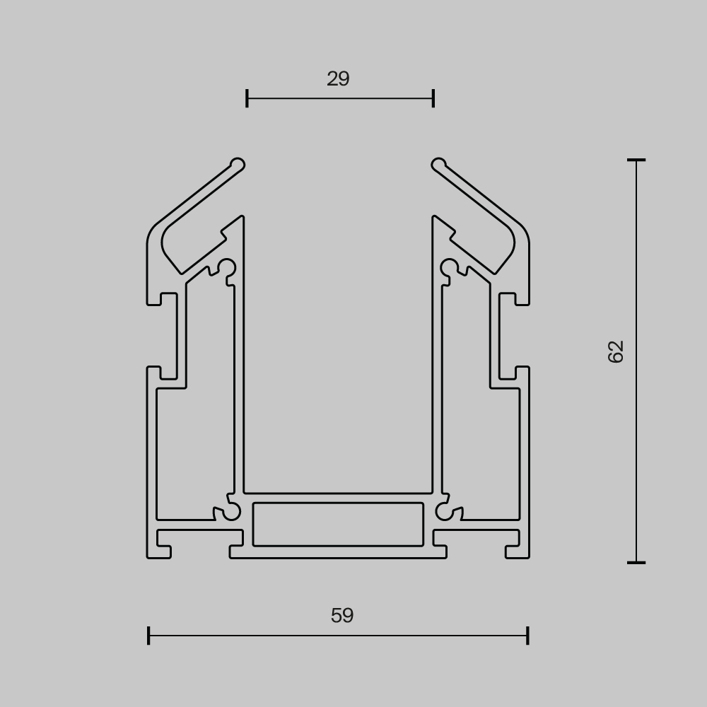 Профиль Accessories for tracks Exility TRA034MP-212S Maytoni фото