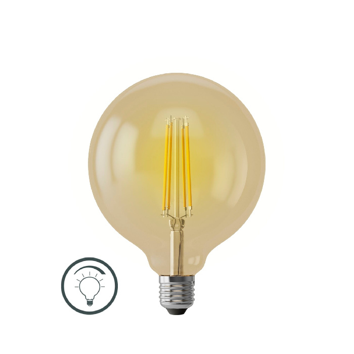 Лампа светодиодная филаментная диммируемая E27 8W 2800К золотая VG10-G125Gwarm8W 6838 фото