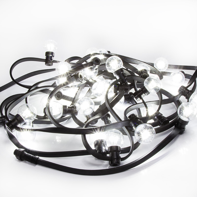Набор Белт-Лайт 10 м, черный каучук, 30 ламп, цвет Белый, IP65, соединяется NEON-NIGHT 331-325 фото
