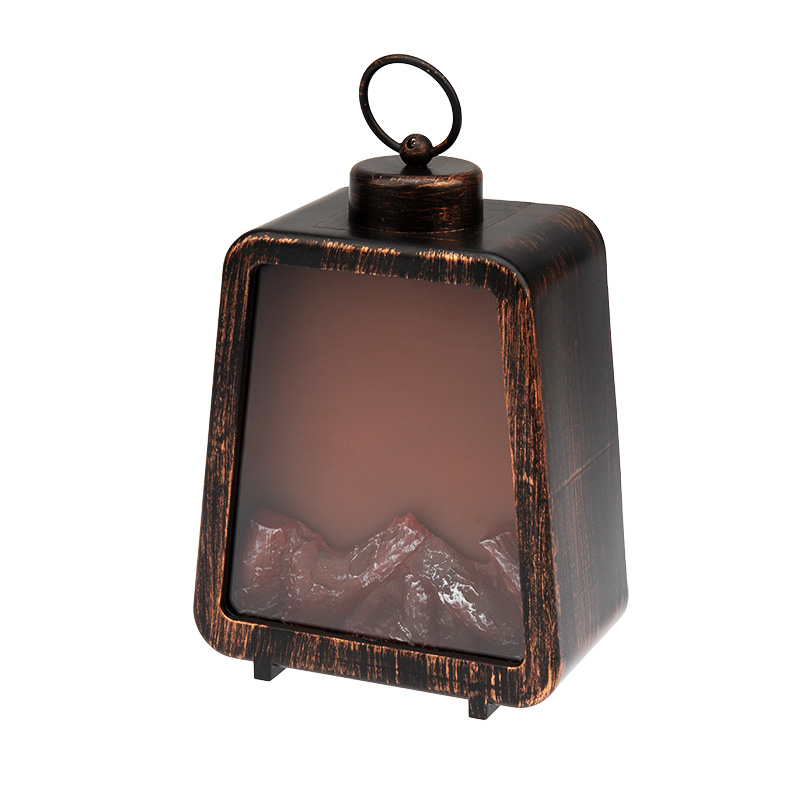Светодиодный камин Лофт с эффектом живого огня 17х10х24,5 см, 3хС (не в комплекте) и USB (в комплекте) NEON-NIGHT 511-034 фото