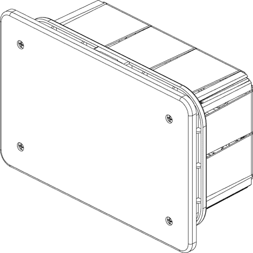 V70004 Встраиваемая распределительная коробка Vimar Arke  для каменных стен С белой крышкой, крышкой для защиты от растворов и крепежными винтами фото