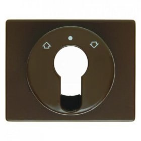 15040011 Центральная панель для жалюзийного замочного выключателя/кнопки цвет: коричневый, с блеском Arsys Berker фото
