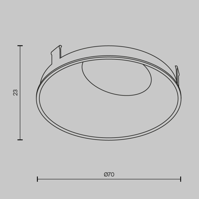 Рамка для светильника Wise Ring057-10-MG Maytoni фото