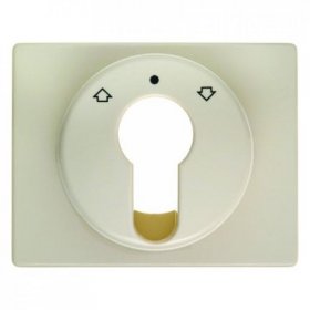 15040012 Центральная панель для жалюзийного замочного выключателя/кнопки цвет: белый, с блеском Arsys Berker фото