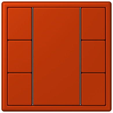 LC503TSA4320A Les Couleurs® Le Corbusier KNX кнопочный модуль F 50 с тремя парами кнопок rouge vermillon 59 Jung фото