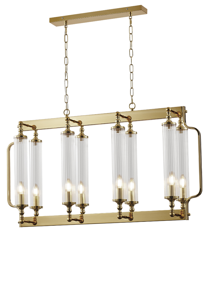 Люстра Crystal Lux TOMAS SP8 L1000 BRASS фото