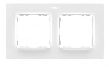 Рамка на 2 поста белый матовый  Simon 82 Concept 8200627-090 фото