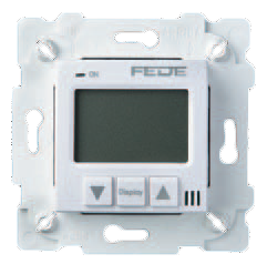 FD18000 Терморегулятор Цифровой. 16A, с LCD монитором. Кабель в комплекте, цвет Белый FEDE фото