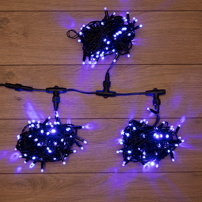 Гирлянда LED ClipLight 24V, 3 нити по 10 метров, цвет диодов Синий NEON-NIGHT 323-313 фото