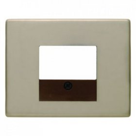 10340001 Центральная панель для розетки TAE цвет: светло-бронзовый, металл Arsys Berker фото