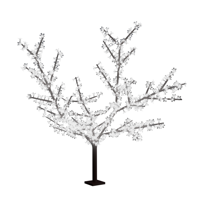 Светодиодное дерево Сакура, высота 1,5м, диаметр кроны 1,8м, белые светодиоды, IP 65, понижающий трансформатор в комплекте, NEON-NIGHT NEON-NIGHT 531-105 фото