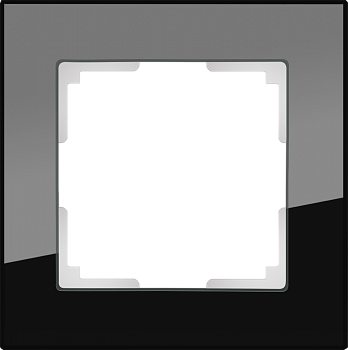 W0011108 Рамка на 1 пост (черный) Favorit Werkel a051438 фото