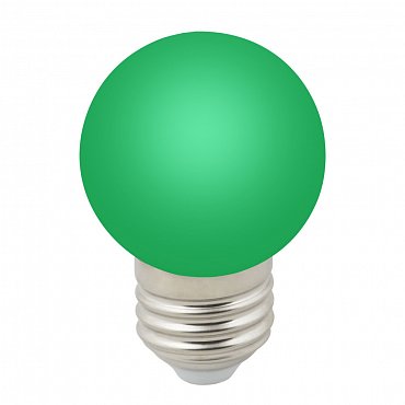 Лампочка светодиодная LED-G45-1W/GREEN/E27/FR/С Volpe фото