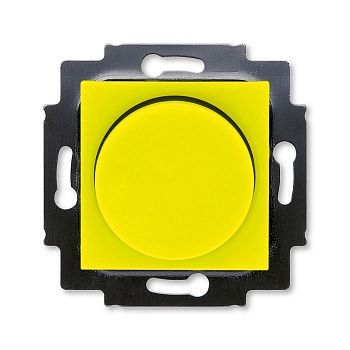 Светорегулятор ABB Levit поворотно-нажимной 60-600 Вт R жёлтый / дымчатый чёрный 3294H-A02247 64W 2CHH942247A6064 фото