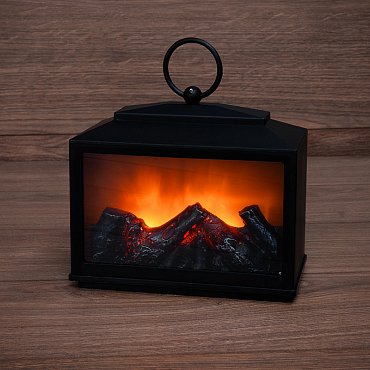 Декоративный камин Сканди с эффектом живого огня 18х9х16 см, батарейки 3хС (не в комплекте) NEON-NIGHT 511-033 фото