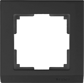 W0011808 Рамка на 1 пост (черный) Stark Werkel a050908 фото