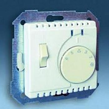 82504-30 Термостат с датчиком в пол (зондом), с выключателем - контроль отопления, S82, S82N, S82 Detail, бел Simon фото