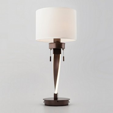 Интерьерная настольная лампа Titan 991 белый / коричневый Bogate's фото