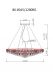 Подвесной светильник круглая d.120*h.38см, металл цвет шампань Garda Decor 86-8015/1200RG фото