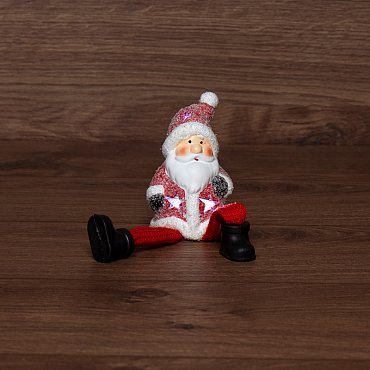 Керамическая фигурка Дед Мороз с подвесными ножками 6.3х5.4х10.4 см NEON-NIGHT 505-023 фото
