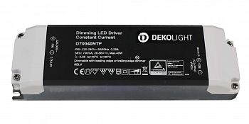LED-Блок питания BASIC, DIM, CC, D70040NTF / 40W Deko-Light 862208 фото