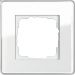 0211512 Рамка Esprit Glass C Белое стекло 1-постовая Gira фото