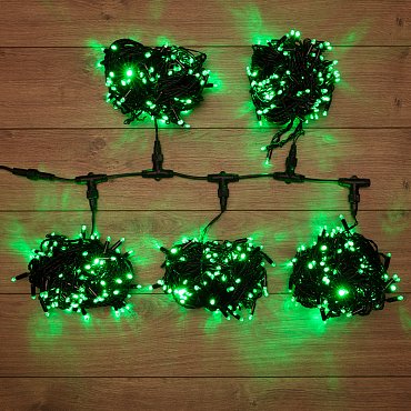 Гирлянда LED ClipLight 24V, 5 нитей по 20 метров, цвет диодов Зеленый, Flashing (Белый) NEON-NIGHT 323-604 фото