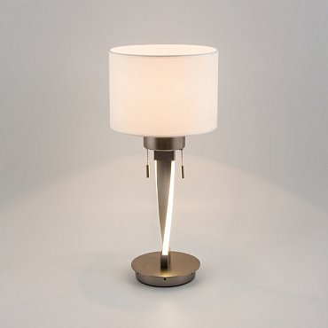 Интерьерная настольная лампа Titan 993 белый / никель Bogate's фото