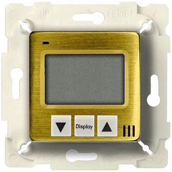 FD18000PB Термостат для теплых полов , цвет white + brass front cover bright patina FEDE фото