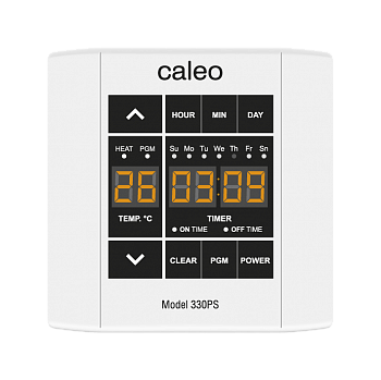 Терморегулятор CALEO 330PS встраиваемый сенсорный, программируемый, 3 кВт КА000000741 фото