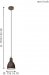 Подвесной светильник Eglo Priddy 1 49492 фото