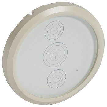 066285 Celiane Лицевая панель светорегулятора сенсорного, стекло белая глина Legrand фото