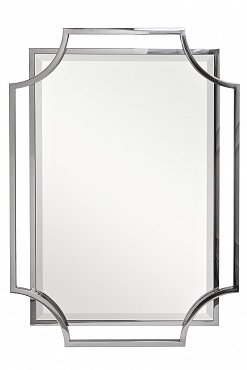 Зеркало в стальной раме цвет хром 78*108см Garda Decor KFE1150/1 фото